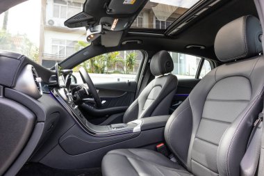 Hong Kong, Çin 30 Kasım 2020: Mercedes-Benz GLC 2020 İç İşleri 30 Kasım 2020, Hong Kong.