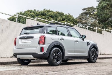 Hong Kong, Çin 11 Aralık 2020: Mini Cooper Vatandaşı Test Sürüşü Günü 11 Aralık 2020, Hong Kong.
