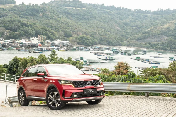 Hong Kong China Jan 2021 Kia Sorento 2020 Test Drive —  Fotos de Stock