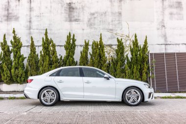Hong Kong, Çin 5 Ocak 2021 Audi A4 40 TFSI Test Günü 5 Ocak 2021, Hong Kong.