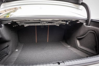Hong Kong, Çin 21 Ocak 2021: Audi A6 40 TFSI Boot Space 21 Ocak 2021, Hong Kong.