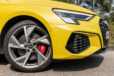 Hong Kong, Çin 17 Mart 2021: Audi S3 Wheel 17 Mart 2021, Hong Kong.