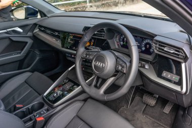 Hong Kong, Çin 10 Mayıs 2021: Audi A3 İçişleri 10 Mayıs 2021, Hong Kong.