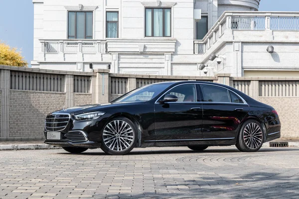 Hong Kong Čína Ledna 2021 Mercedes Benz S500 4Matic Test — Stock fotografie