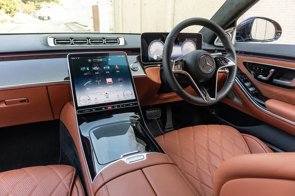 Hong Kong China Januari 2021 Mercedes Benz S500 4Matic Interieur — Stockfoto