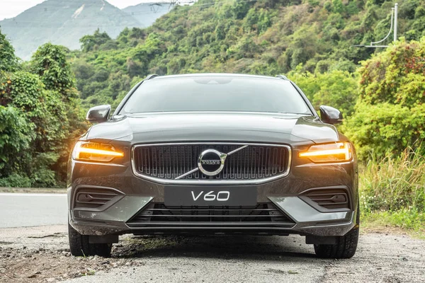 Гонконг Китай Марта 2021 Года День Тестирования Volvo V60 Марта — стоковое фото