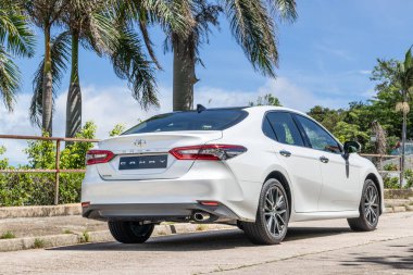 Hong Kong, Çin 10 Haziran 2021: Toyota Camry Test Günü 10 Haziran 2021.