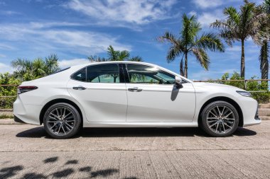 Hong Kong, Çin 10 Haziran 2021: Toyota Camry Test Günü 10 Haziran 2021.