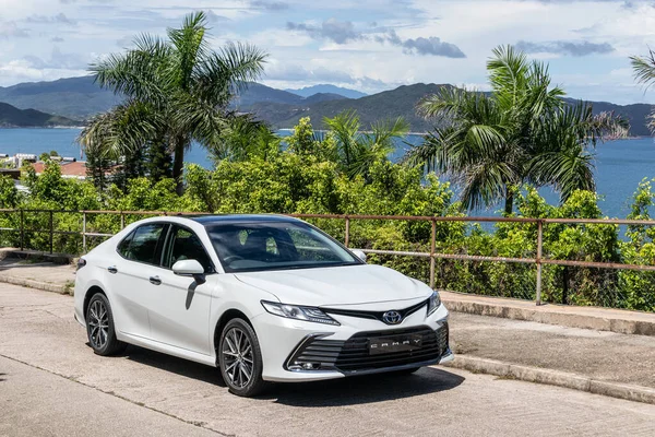 Hong Kong, Çin 10 Haziran 2021: Toyota Camry Test Günü 10 Haziran 2021.