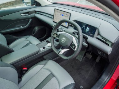 Hong Kong, Çin 13 Haziran 2025: MG S5 EV İç İşleri 13 Temmuz 2025