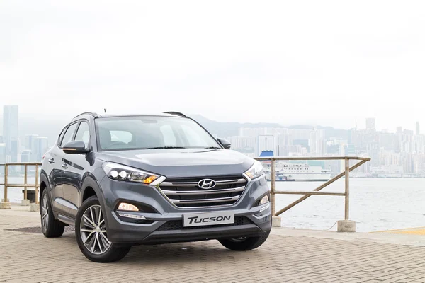 Hyundai Tucson ansiktslyftning 2015 Test Drive dag — Stockfoto