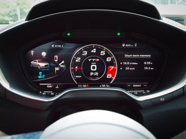 Audi TTS 2015 Dashboard clipart