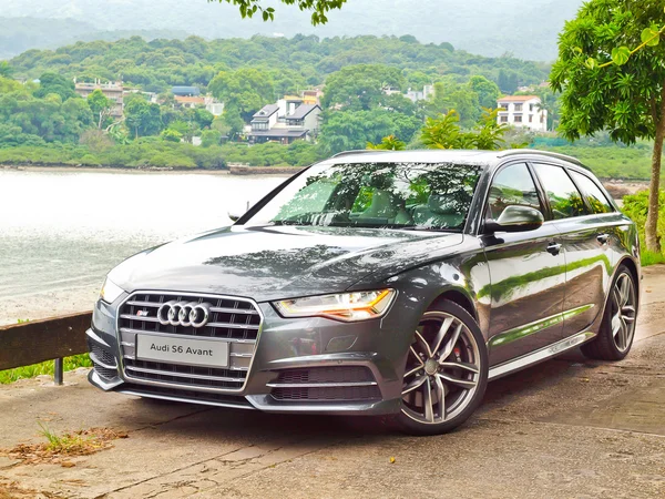 Audi S6 cirugía estética 2015 Test Drive día — Foto de Stock
