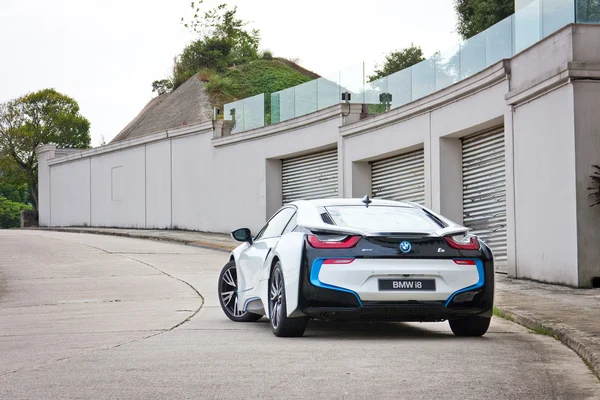 BMW i8 2014 test drive — Stok Foto