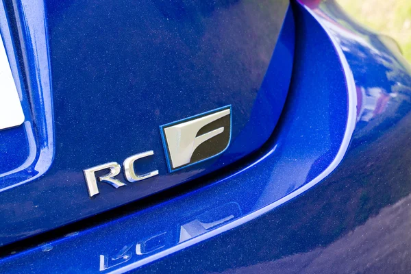Lexus Rc F 2014 тест-драйв — стокове фото