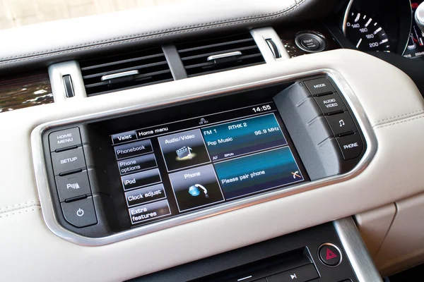 Range Rover Evoque Autobiography 2015 dashboard — 스톡 사진