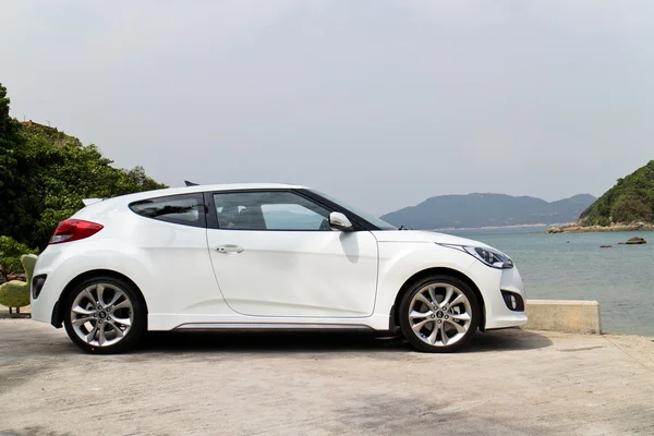 Hyundai Veloster 2015 teszt hajt — Stock Fotó