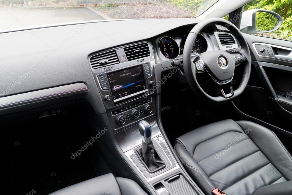 Volkswagen E Golf 2015 Interieur Redaktionelles Stockfoto