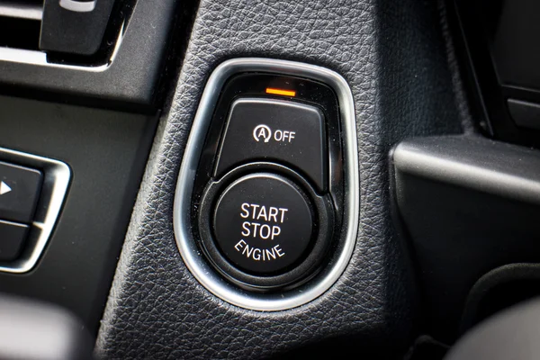 Start stop motorknop — Stockfoto