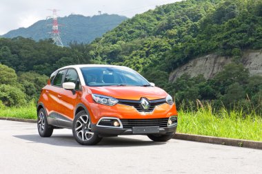 Renault Captur Test sürüşüne 21 Mayıs 2014 Hong Kong.