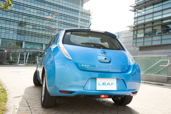 Jazdę próbną Nissan Leaf — Zdjęcie stockowe