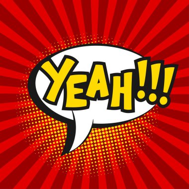 Komik ses etkisi - Evet. Pop sanat tarzı.