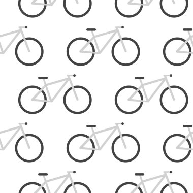 Vektör Bisiklet desen. Düz tasarım