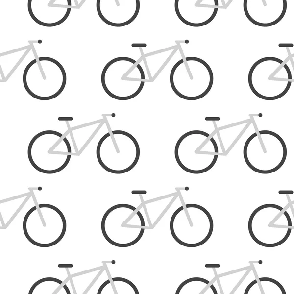 Векторный велосипедный узор. Плоский дизайн — стоковый вектор