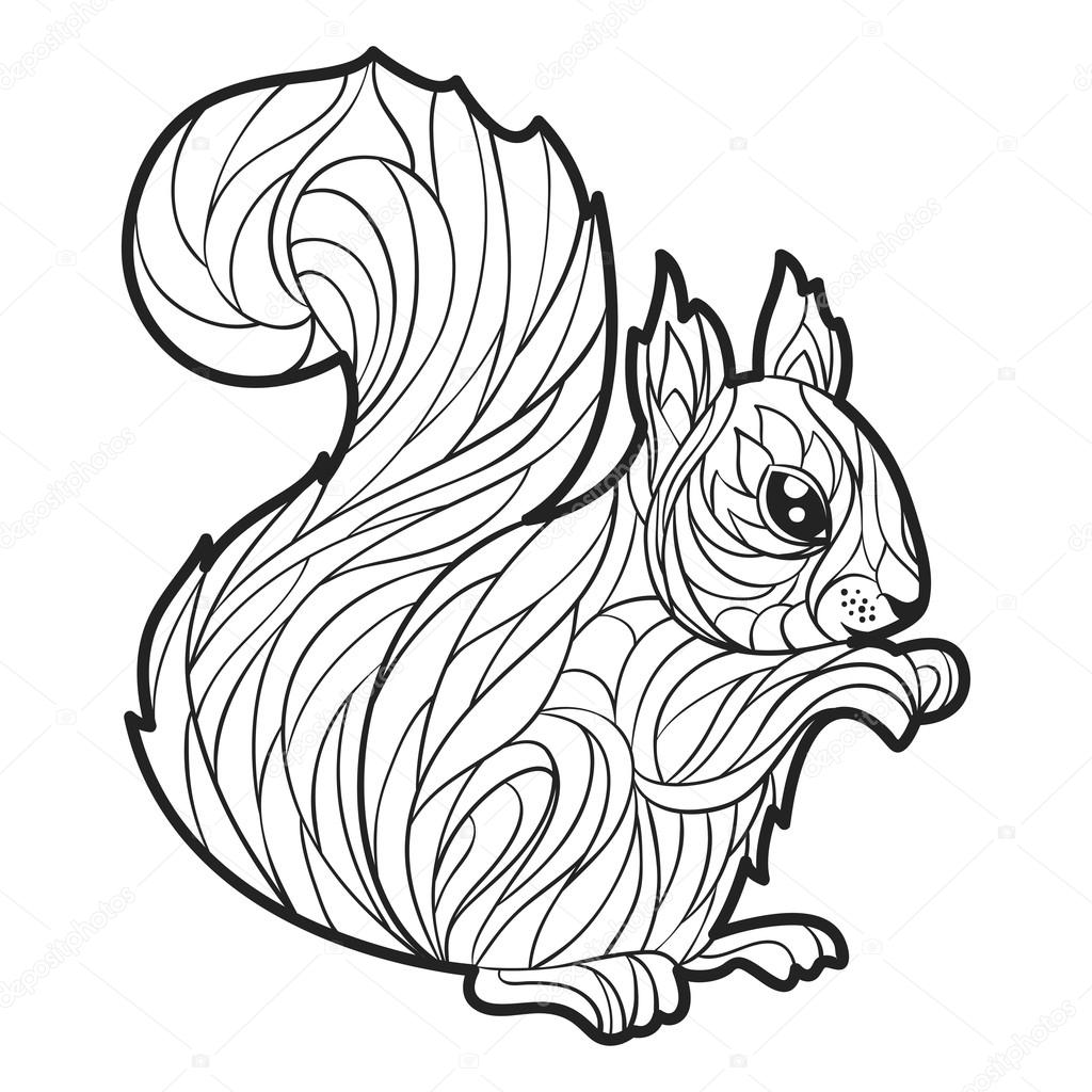かわいい動物画像 ぜいたくリス イラスト 白黒 かわいい動物画像 ぜいたくリス イラスト 白黒
