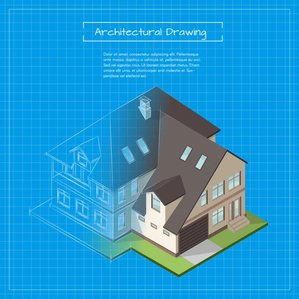 Ilustração 3d isométrica vetorial do projeto de construção da cidade . — Vetor de Stock