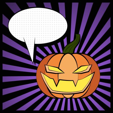 Cadılar Bayramı balkabağının vektör çizimi