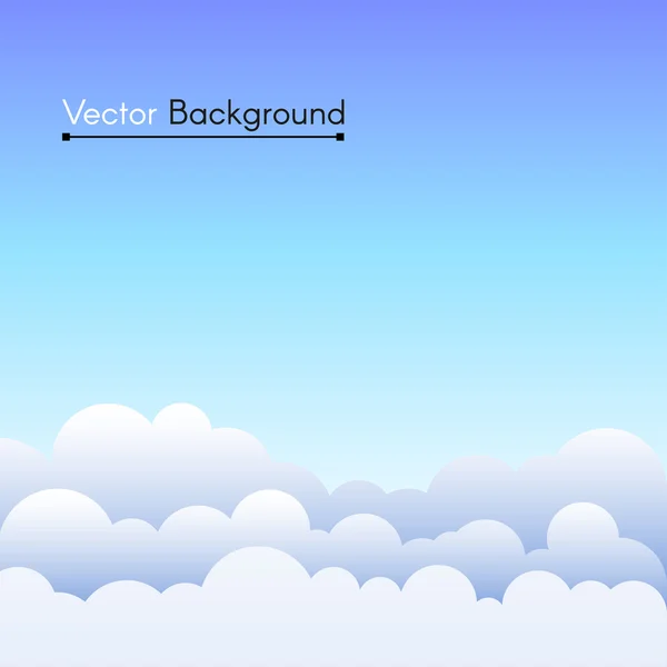 Hintergrund mit Wolken und Himmel — Stockvektor