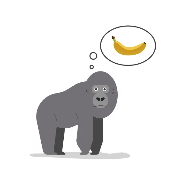 Vektorové ilustrace gorila — Stockový vektor