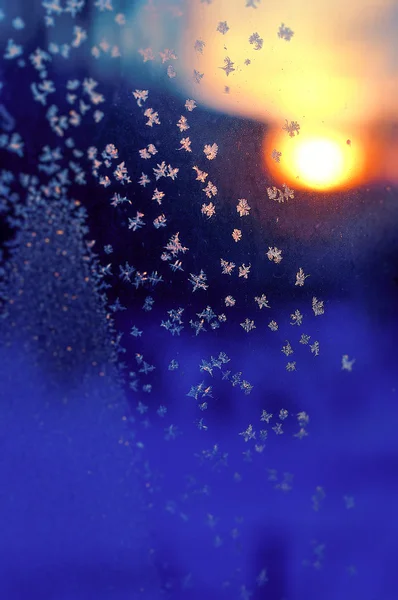 Мороз на вікні — стокове фото