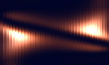 Görüntü Bulanık ve Parlak Çizgilerle Soyut Cam Işık Çizgisi Arkaplanı.