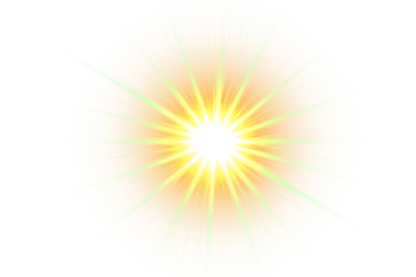 Güneş ışığı etkisi, parlayan güneş ışığı elementi, renkli ışınlar, güneş ışınları png