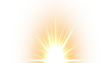 Güneş ışığı etkisi, parlayan güneş ışığı elementi, renkli ışınlar, güneş ışınları png