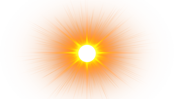 Güneş ışığı etkisi, parlayan güneş ışığı elementi, renkli ışınlar, güneş ışınları png