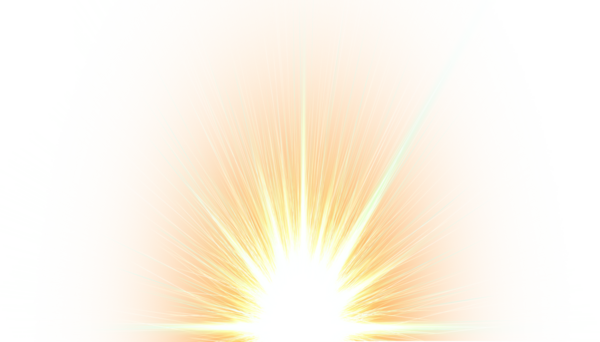 Güneş ışığı etkisi, parlayan güneş ışığı elementi, renkli ışınlar, güneş ışınları png
