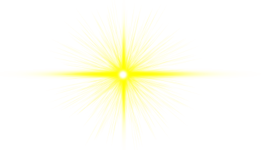 Soyut renkli Işık Patlaması, şeffaf arkaplanda güneş ışığı tasarımı
