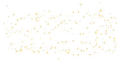 Renkli Parıldayan Yıldızlar, Şeffaf Arkaplan Üzerinde Işık Efekti.