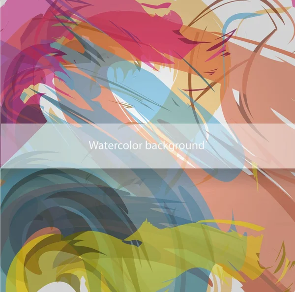 Soyut vektör suluboya arka plan. Renkli şablonu. EPS 10.