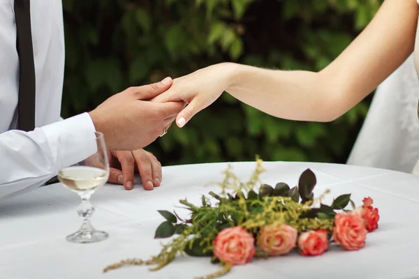 Romantic setting in the open air — Stock Photo, Image