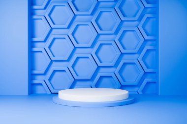 Bilimsel veya teknolojik ürünler için 3D sahne.