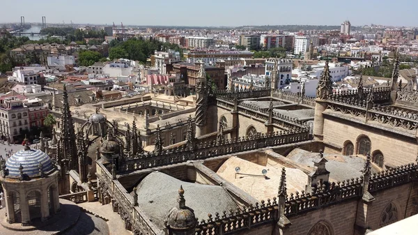 Sevilla felülről, Spanyolország — Stock Fotó