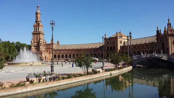 İspanya, Seville 'deki Plaza de Espana. — Stok fotoğraf