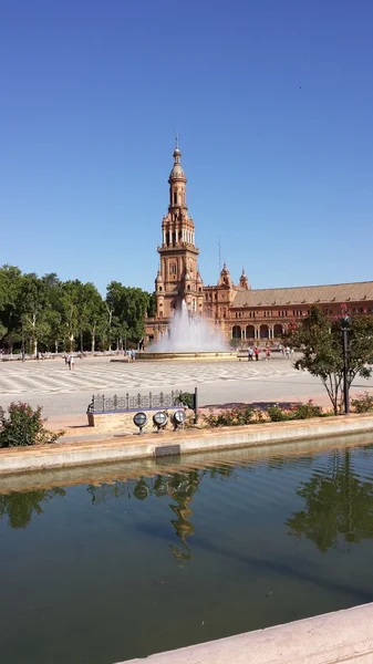 İspanya, Seville 'deki Plaza de Espana. — Stok fotoğraf