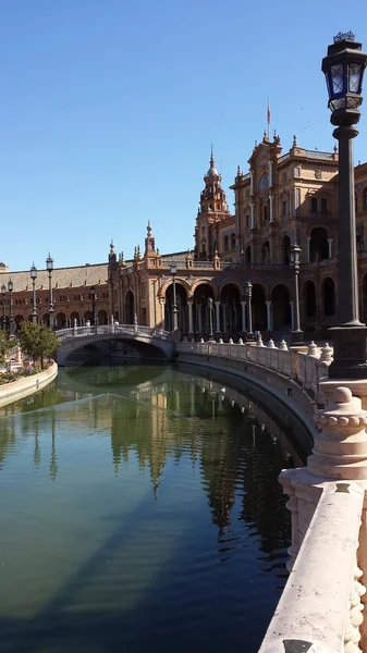 Plaza de Espana στη Σεβίλλη, Ισπανία. — Φωτογραφία Αρχείου