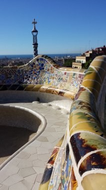 Barselona, İspanya 'da Park Guell