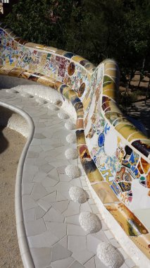 Barselona, İspanya 'da Park Guell